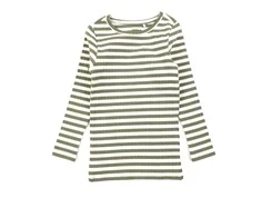 Name It deep lichen green stribet top